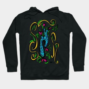 Funky Lady Abstract Hoodie